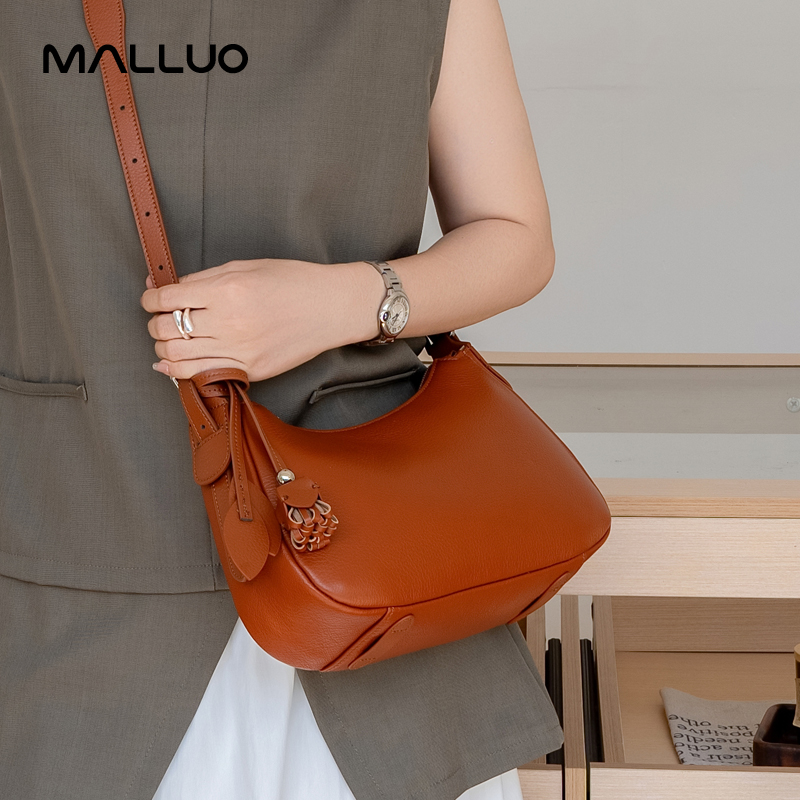 Hobo Bag Slouchy - Hakiki İnek Derisi Bol Kesimli Hobo