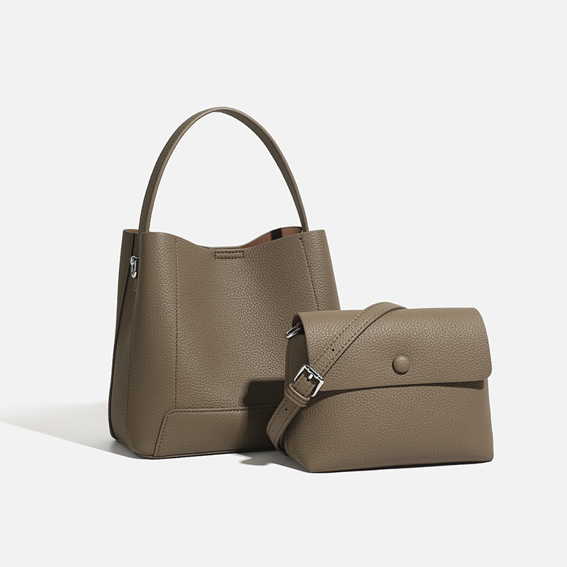 Hobo Bag Slouchy - Kadınlar için Zeytin Yeşili Haki Hakiki