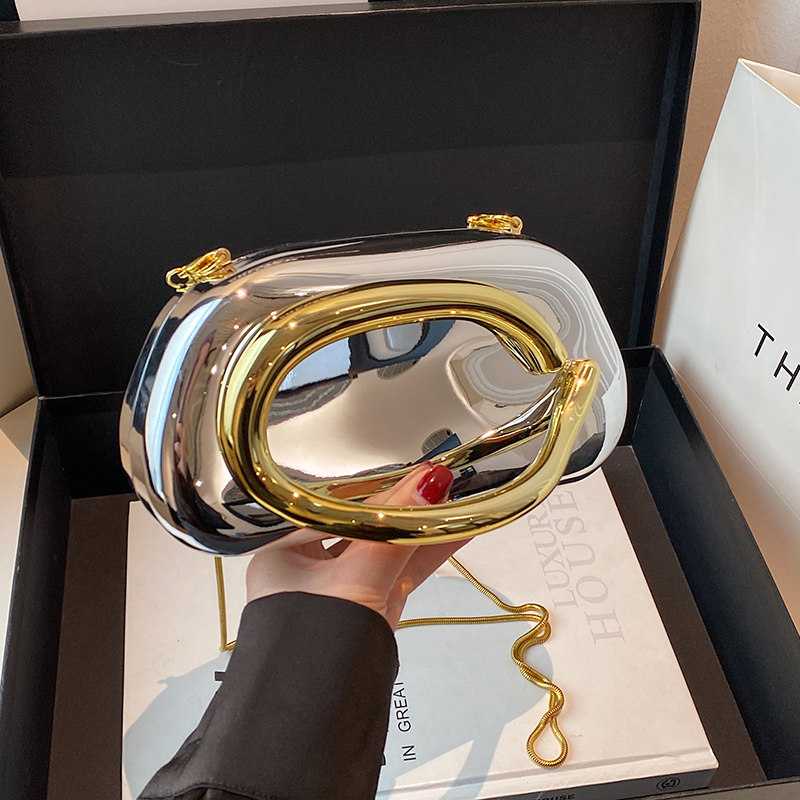 Women Bags Gold - Altın Kapatma Kutusu Debriyaj Çanta kadın