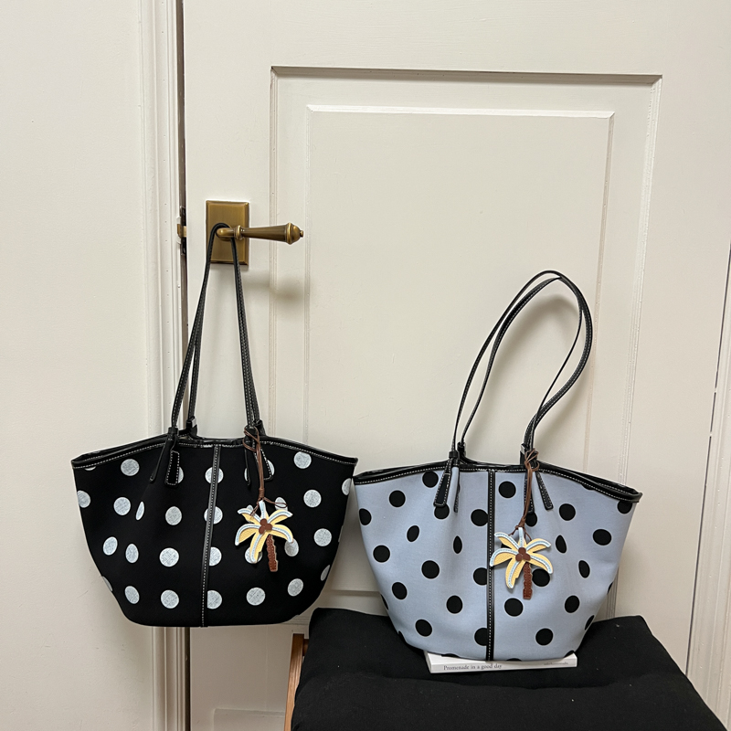 Women'S Work Bags Designer - 2026 Yeni Puantiyeli Desenli Tote Çanta