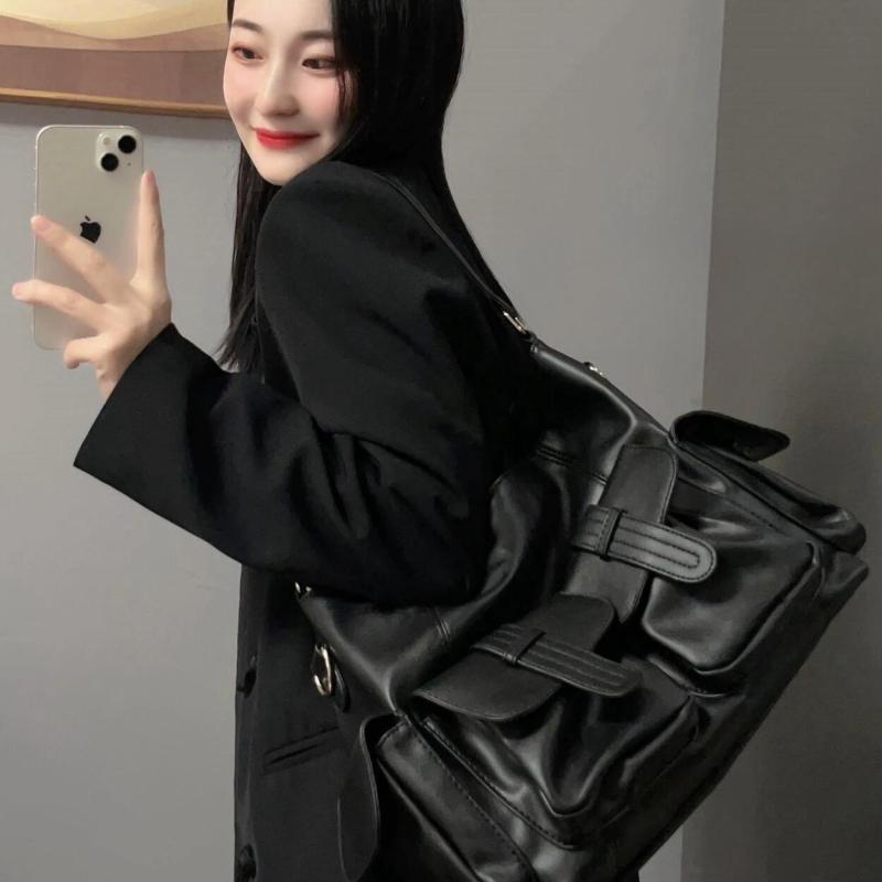 Women'S Work Bags Designer - Amerikan Retro Çapraz Askılı Çanta Büyük