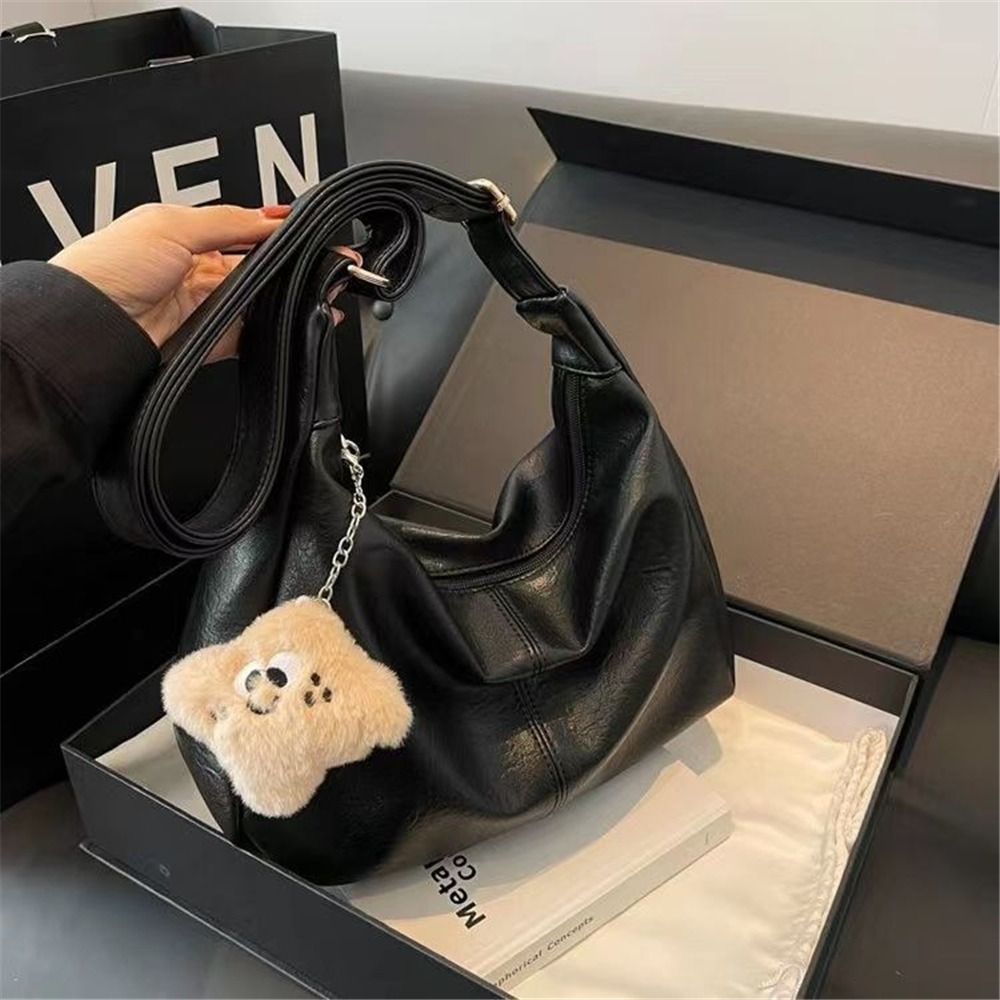 Hobo Bag Slouchy - Kadınlar için Tasarımcı Bol Omuz Çantası
