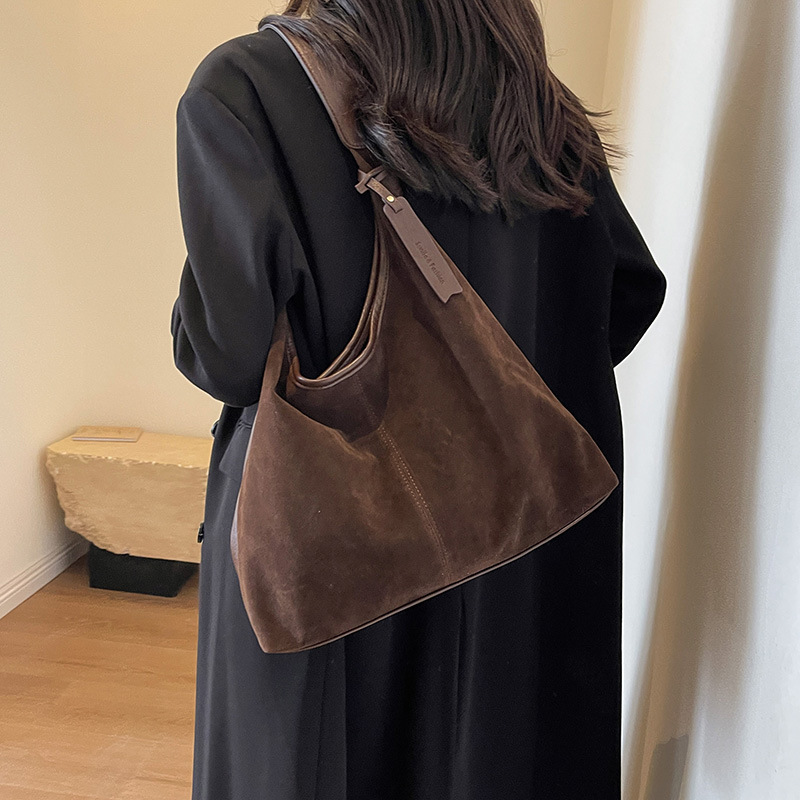 Kadın Kahverengi Omuz Çantası, - Hobo Bag Slouchy incelemesi ve fiyatı