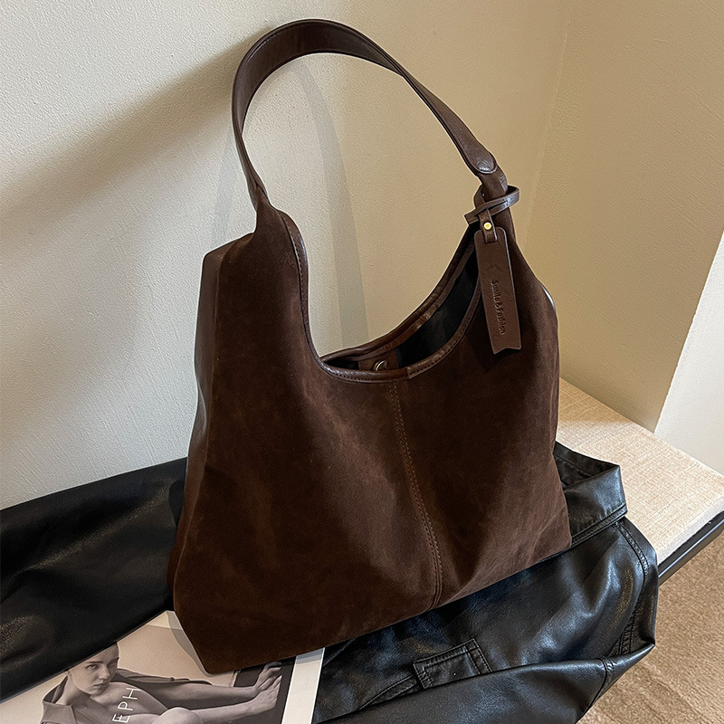 Kadın Kahverengi Omuz Çantası, - Hobo Bag Slouchy incelemesi ve fiyatı