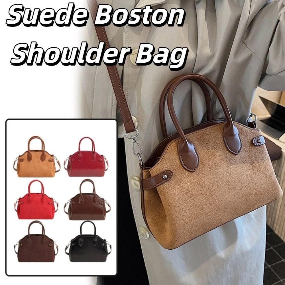 Omuz Çantası Süet Boston Omuz  - Hobo Bag Slouchy incelemesi ve fiyatı