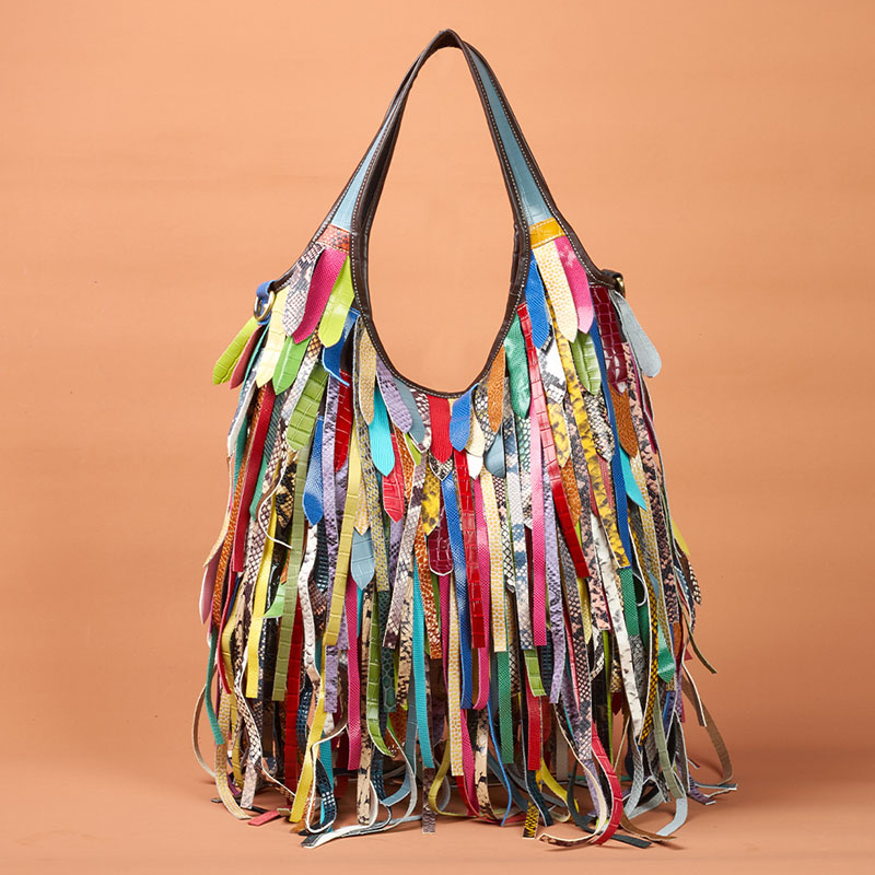 Kadınlar Için renkli Gerçek Ko - Hobo Bag Slouchy incelemesi ve fiyatı