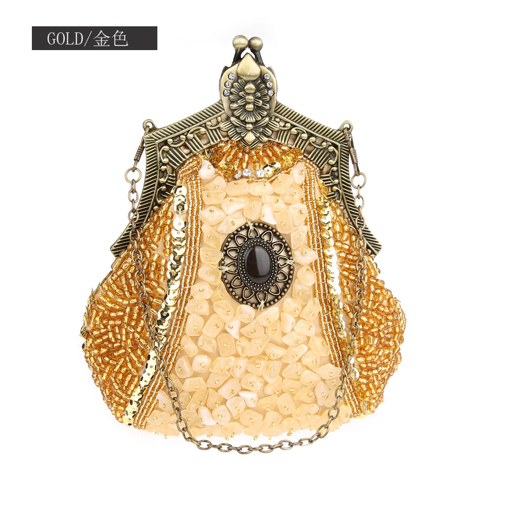 Kadınlar için Retro moda inci  - Women Bags Gold incelemesi ve fiyatı